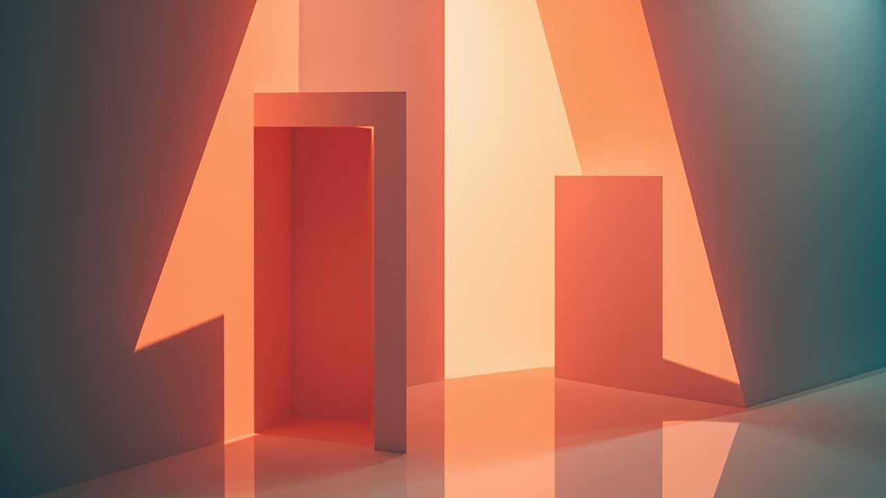 Abstract editorial illustration accompanying “Owning the Room: Building Domme Confidence Before Your First Session”.
